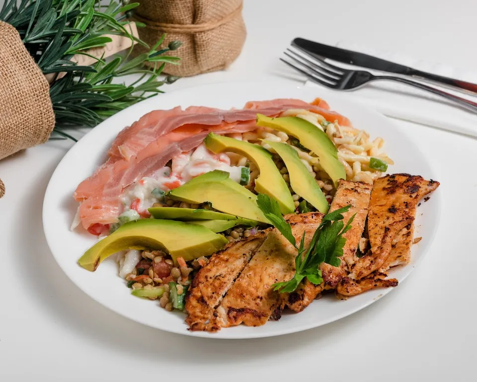 Our cafe space and fresh food